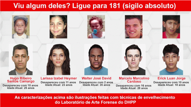 Campanha do governo de SP alerta para o desaparecimento de crianças