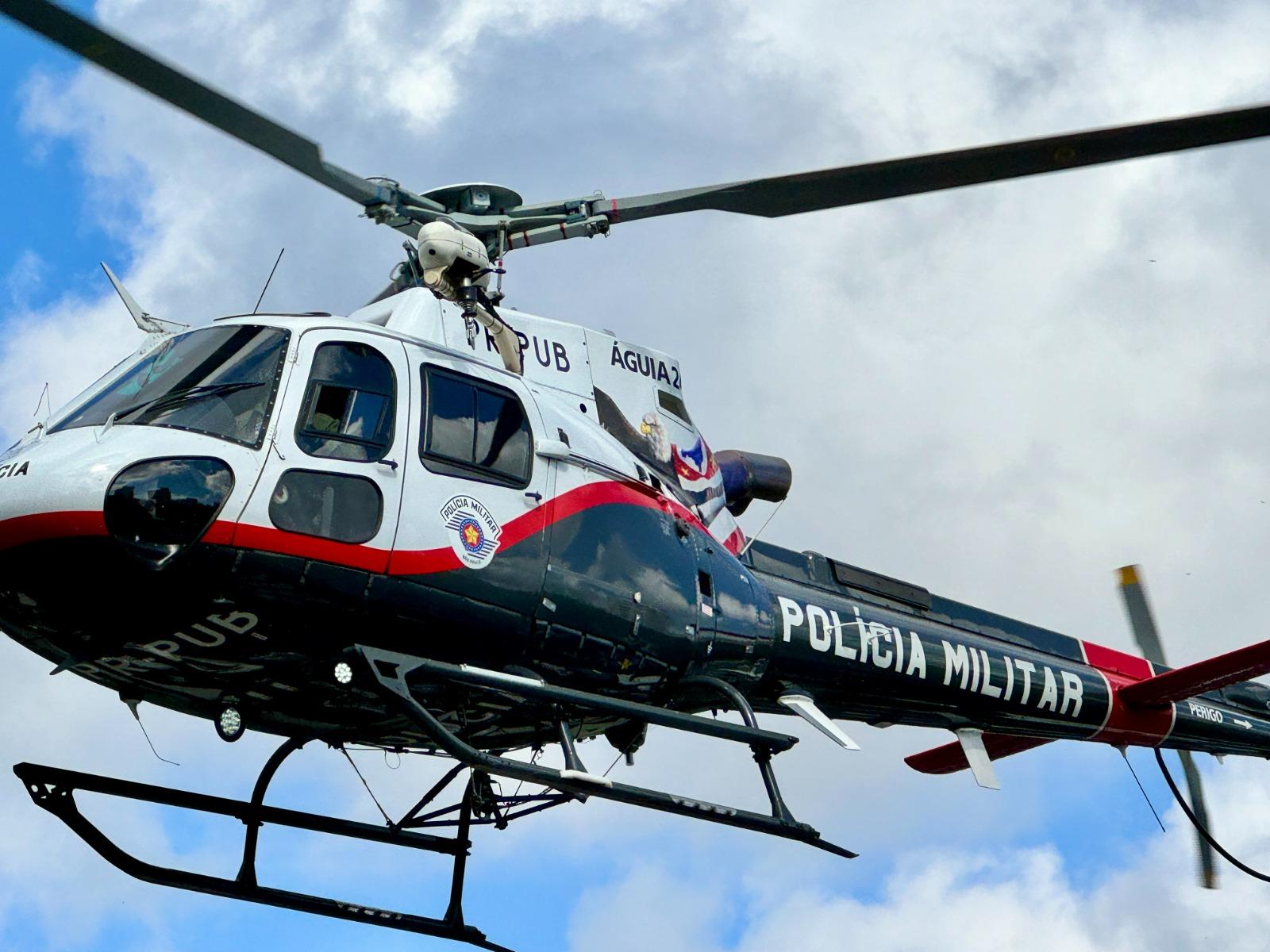 Helicópteros da PM são acionados para resgates no interior e no litoral de SP