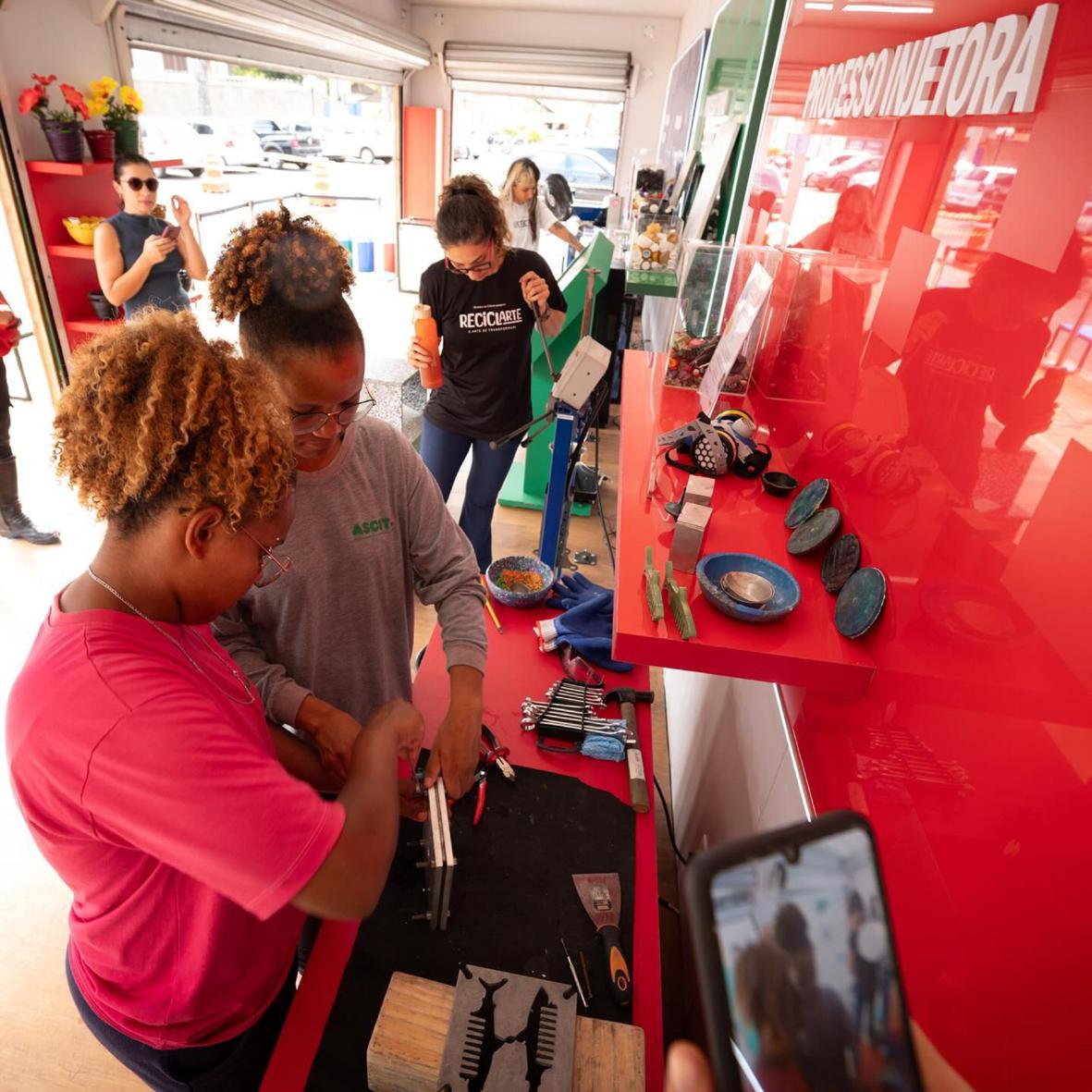 Projeto “Reciclarte” transforma resíduos plásticos em arte e conscientização ambiental em Itatiba