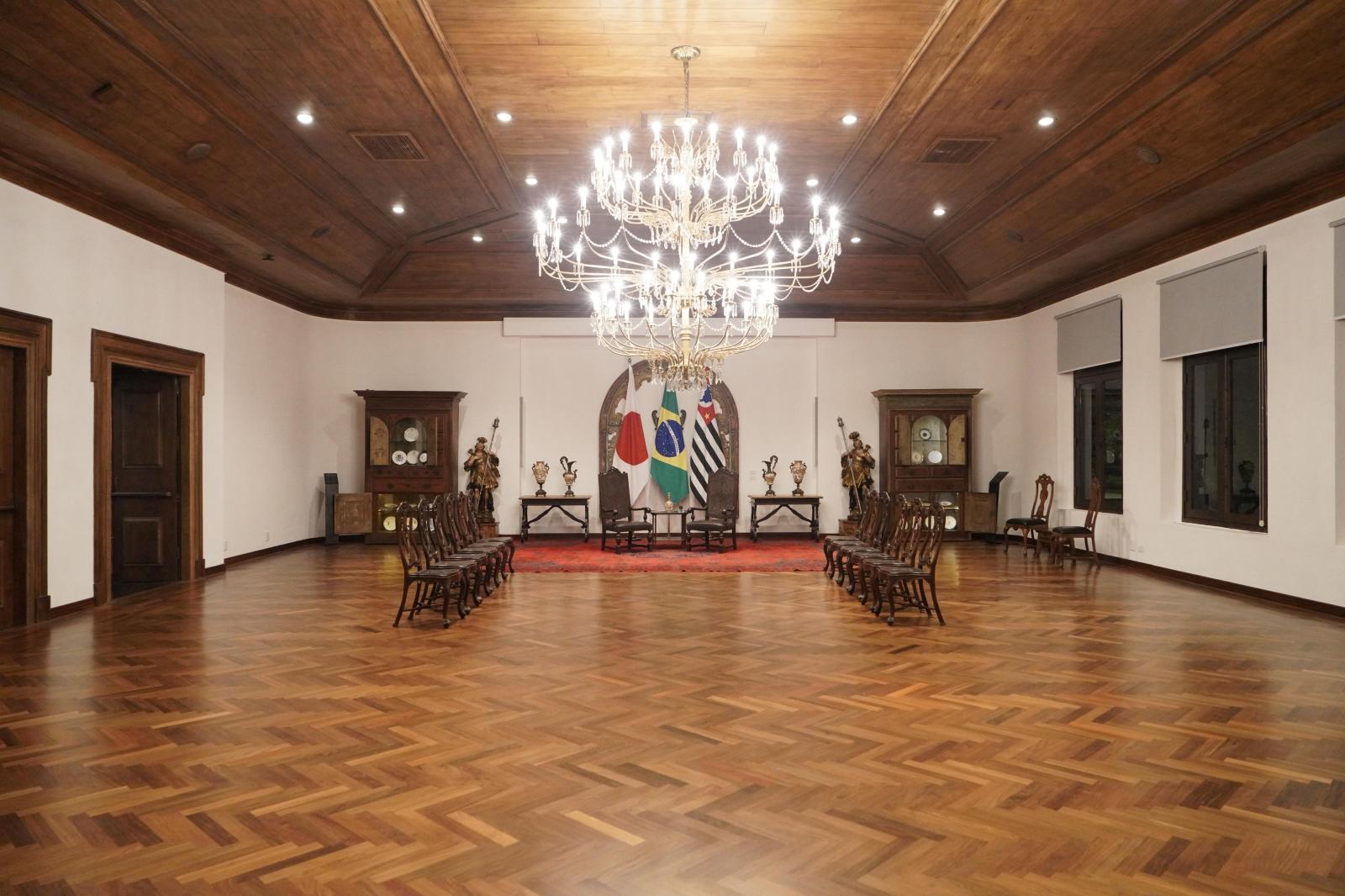 Governo de SP reinaugura salão histórico do Palácio dos Bandeirantes
