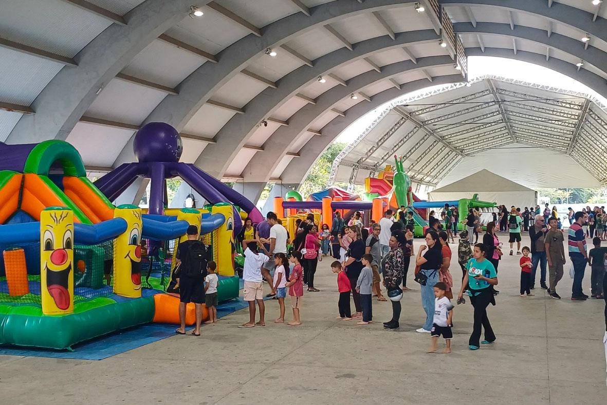 Férias no Parque já atraiu mais de 22 mil pessoas e segue neste fim de semana com atrações gratuitas