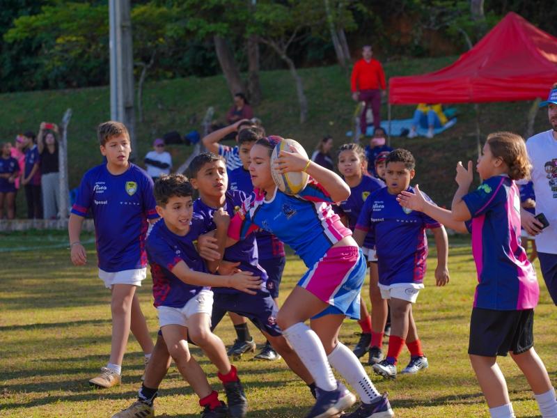 Festival de Rugby Infantil reúne mais de 250 crianças em Vinhedo
