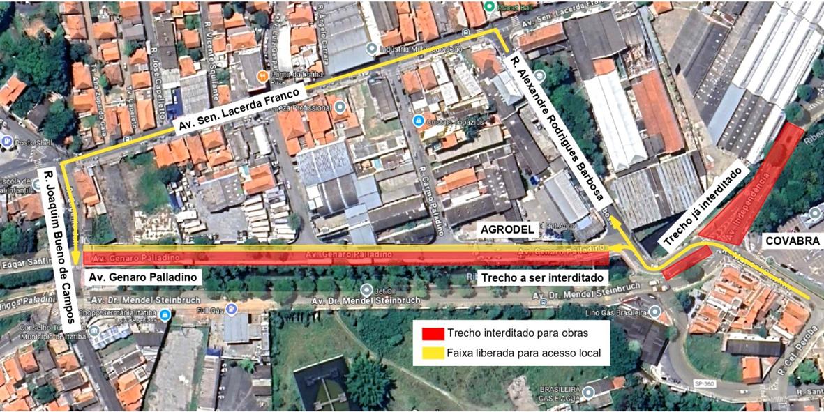 Obras das Vias Marginais chegam à Genaro Palladino