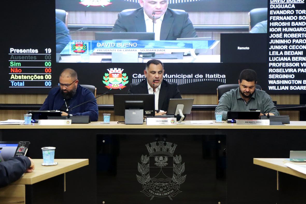 Projetos de vereadores retornam à pauta na 26ª Sessão da Câmara de Itatiba
