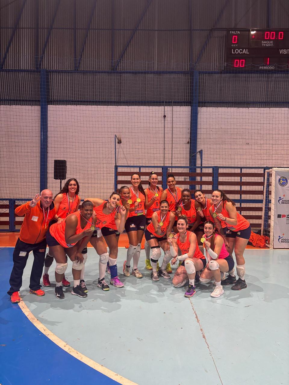 Vôlei Feminino é ouro nos Jogos Regionais