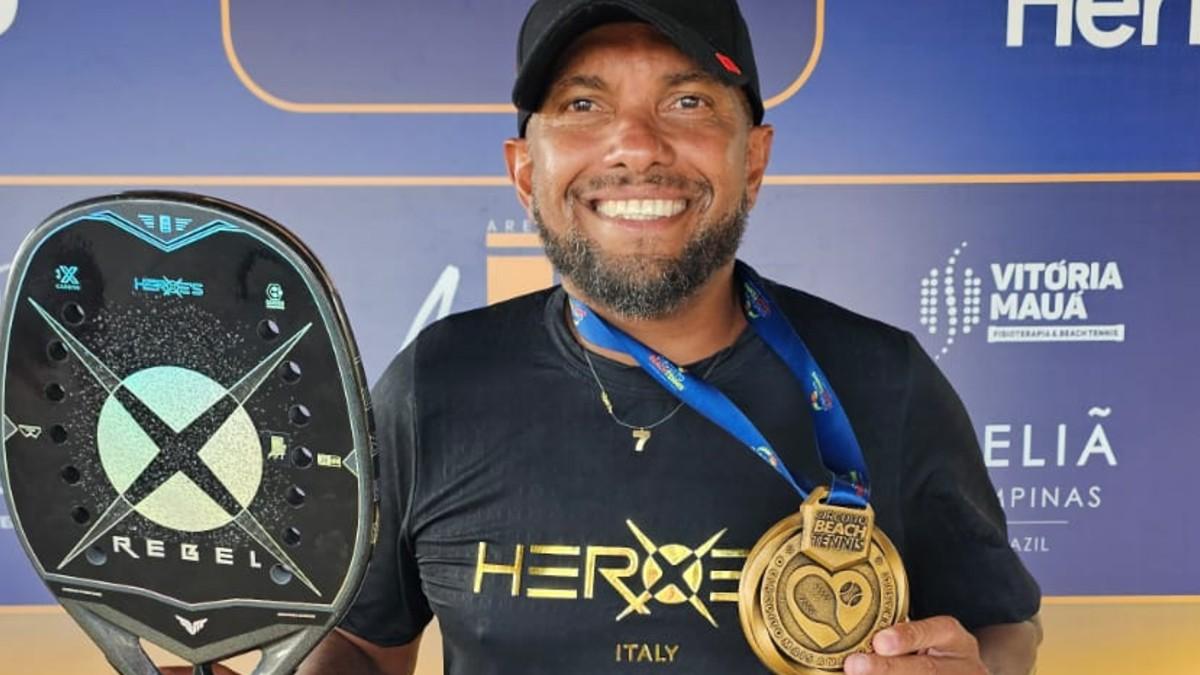 Circuito Beach Tennis completa seis anos em Paulínia (SP) com presença de craque Amoroso