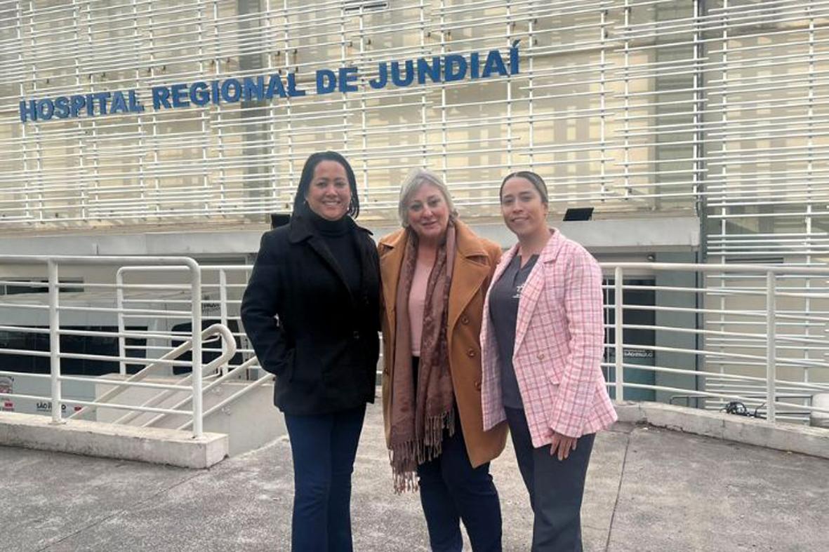 Colaboradoras da Santa Casa de Itatiba fazem visita técnica ao Hospital Regional de Jundiaí