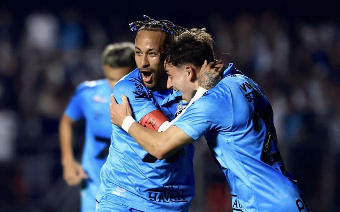 Com dois de Neymar, Santos vence Juventude e sai do Z4