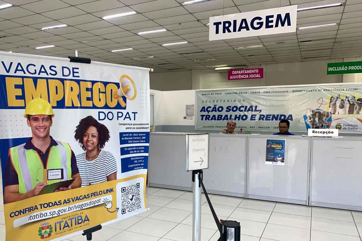 Feirão de Emprego do PAT-Itatiba é nesta sexta e sábado