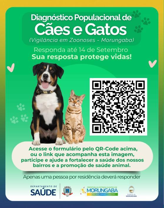 Morungaba realiza diagnóstico populacional de cães e gatos