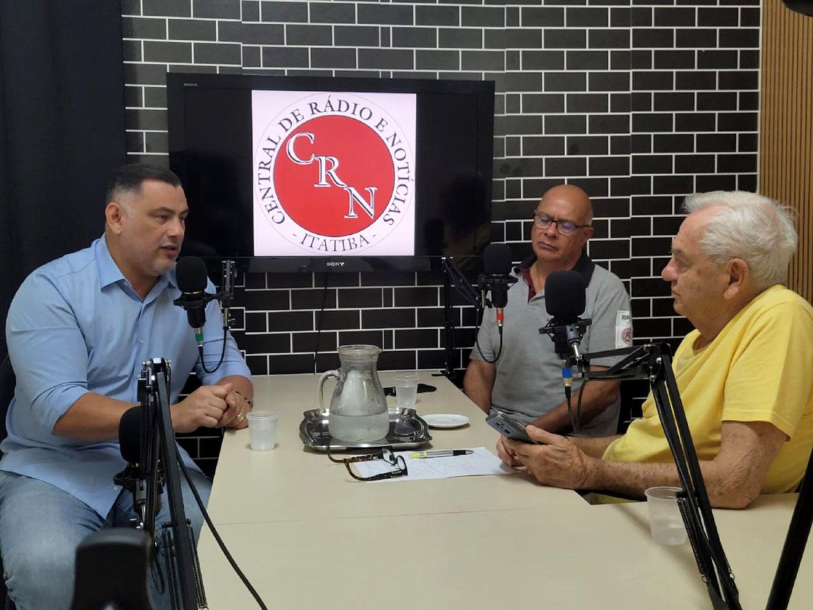 Presidente da Câmara Municipal, Davi Bueno (SD), entrevistado pelo Podcast/Debate da CRN/JI