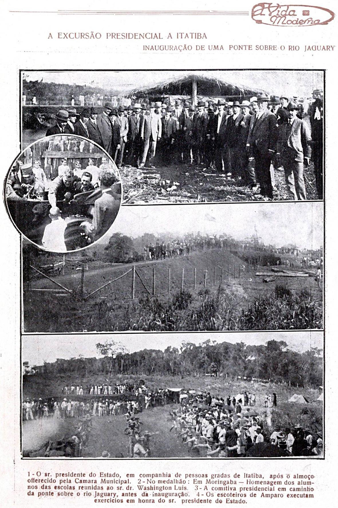 A visita do governador Washington Luís à Itatiba em 1921