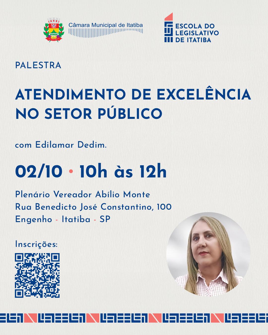 ELEITA promove palestra sobre atendimento de excelência no setor público