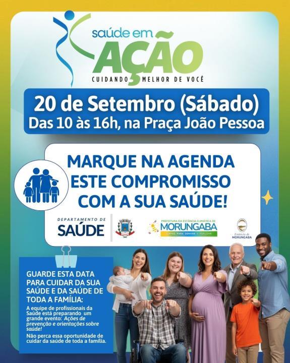 Morungaba: Praça João Pessoa terá evento especial de saúde no dia 20