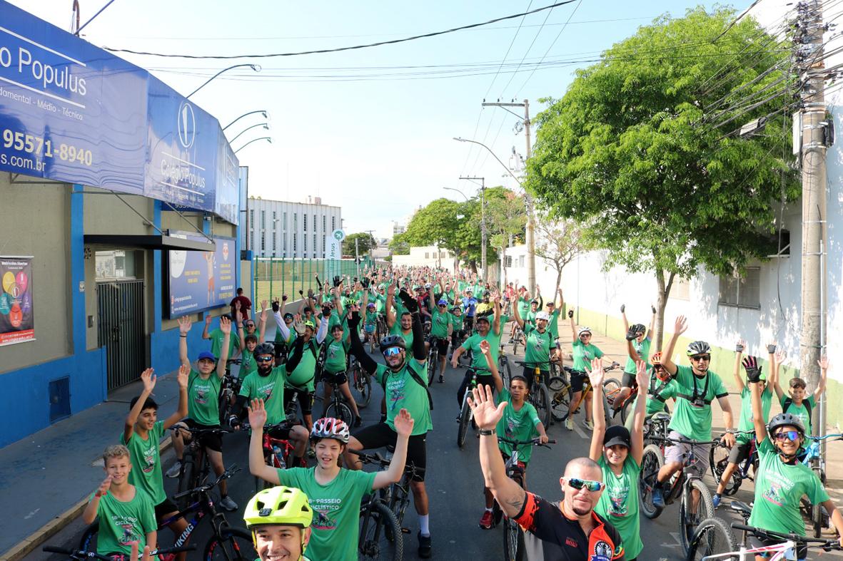 Passeio Ciclístico da Primavera reúne 300 participantes em manhã de lazer e integração em Itatiba