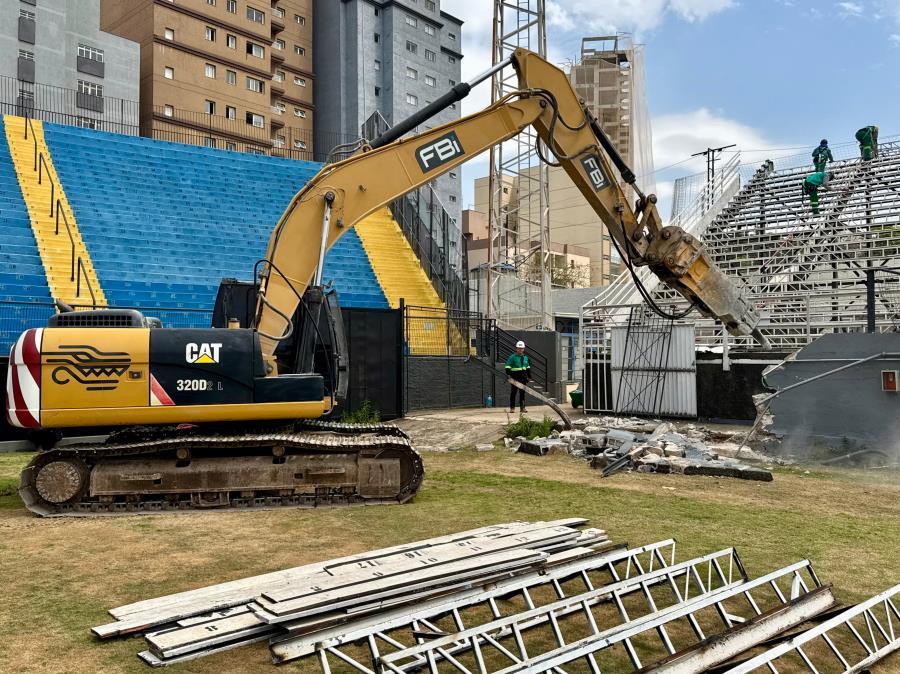 Prefeitura de Bragança acompanha início da demolição do Estádio Nabi Abi Chedid