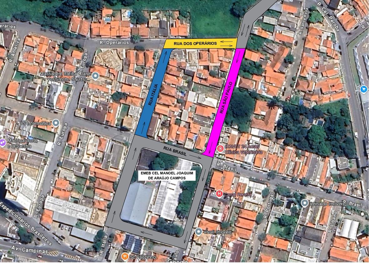 Vila Brasileira terá alteração no trânsito a partir de domingo