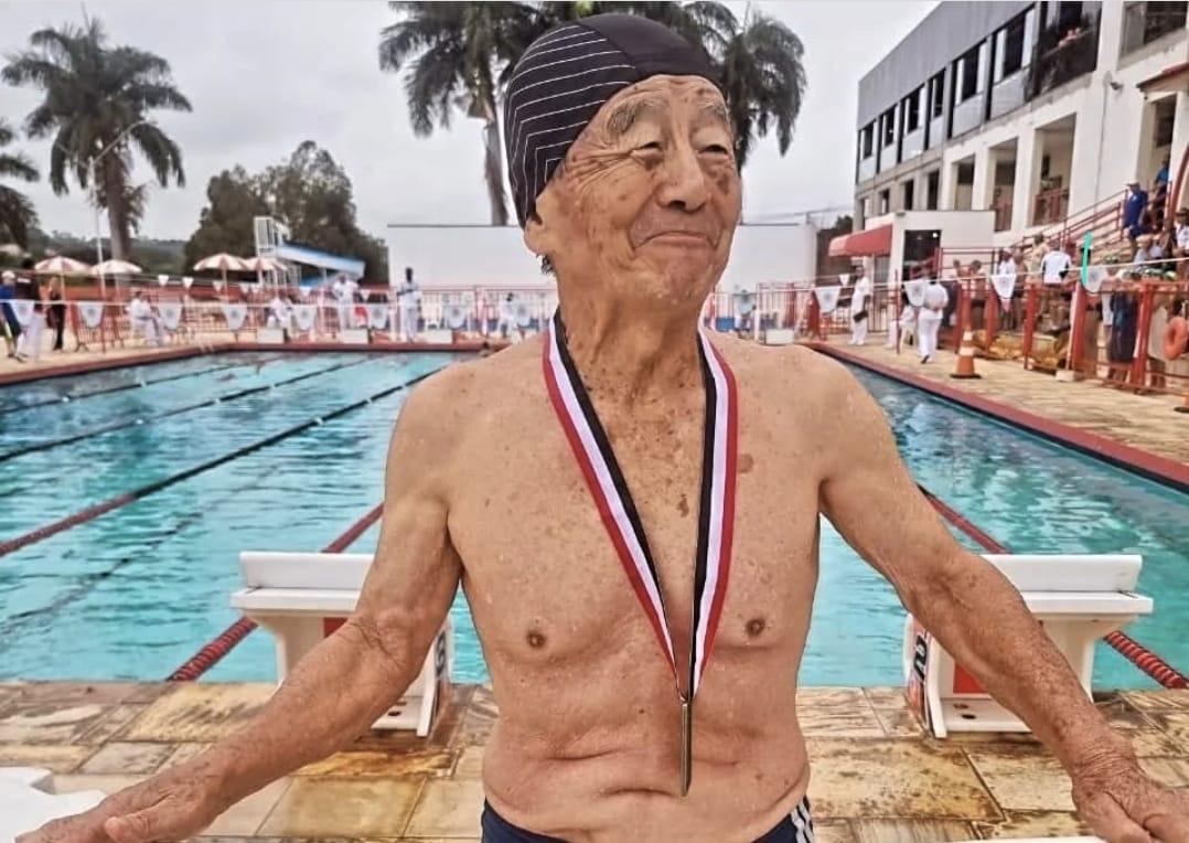 Aos 91 anos, o nadador é destaque da delegação de Campinas na etapa final dos Jogos da Melhor Idade