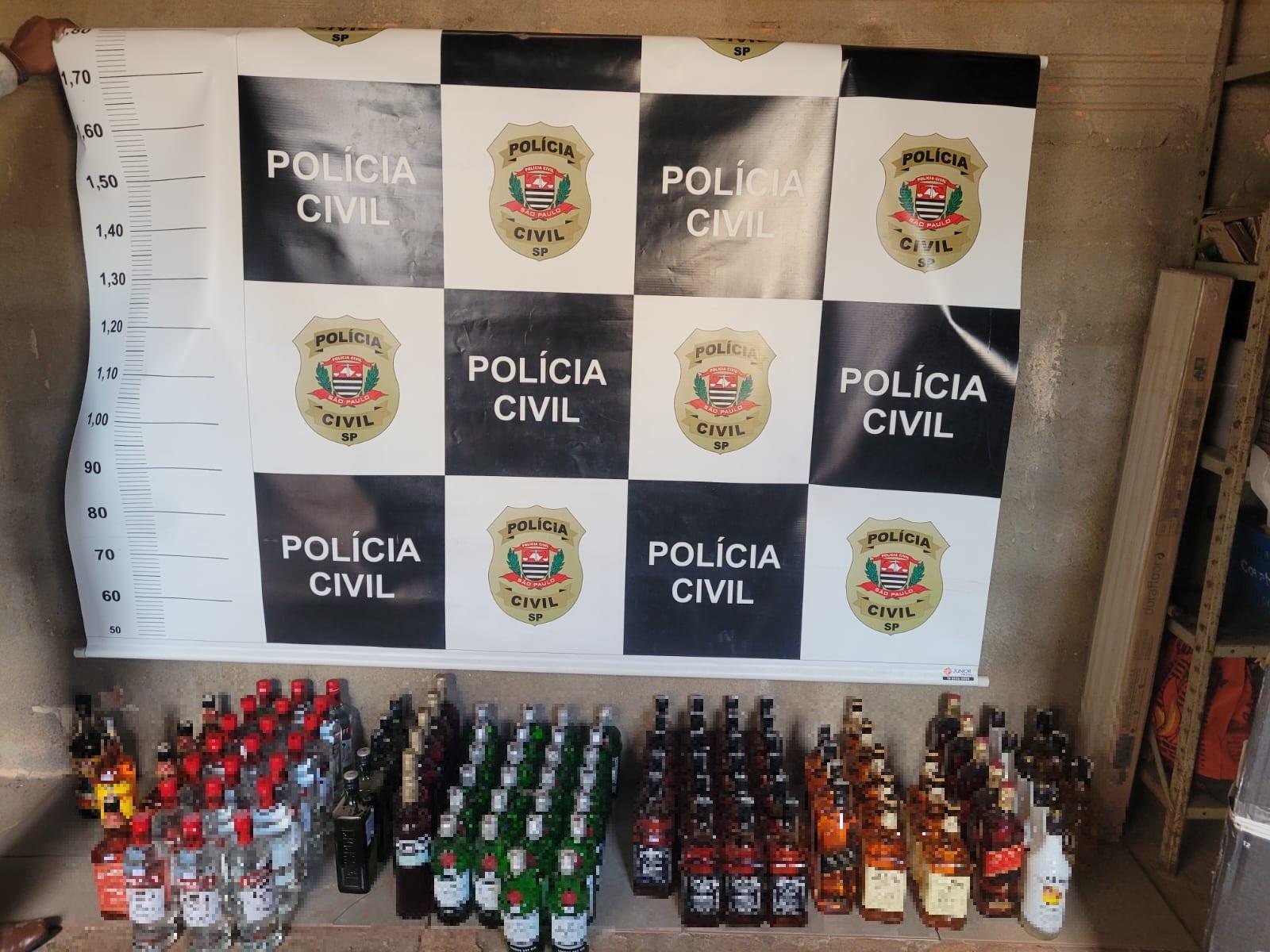 Falsificador de bebidas destiladas é preso em Rio Claro
