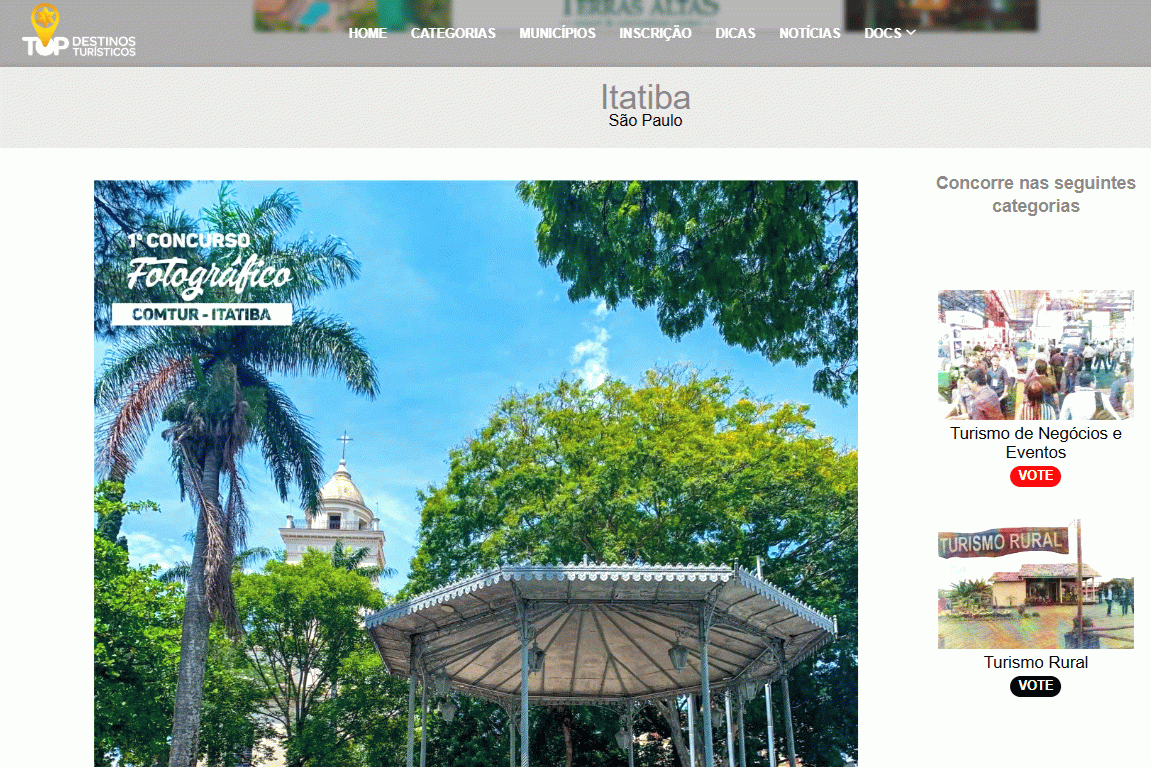Itatiba no Top Destinos Turísticos 2025