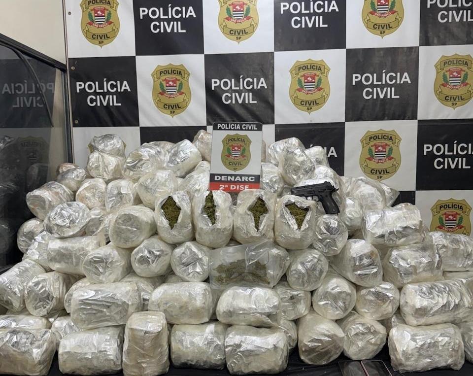 Mais de 130 kg de ‘super maconha’ são apreendidos em ação policial na zona norte de SP