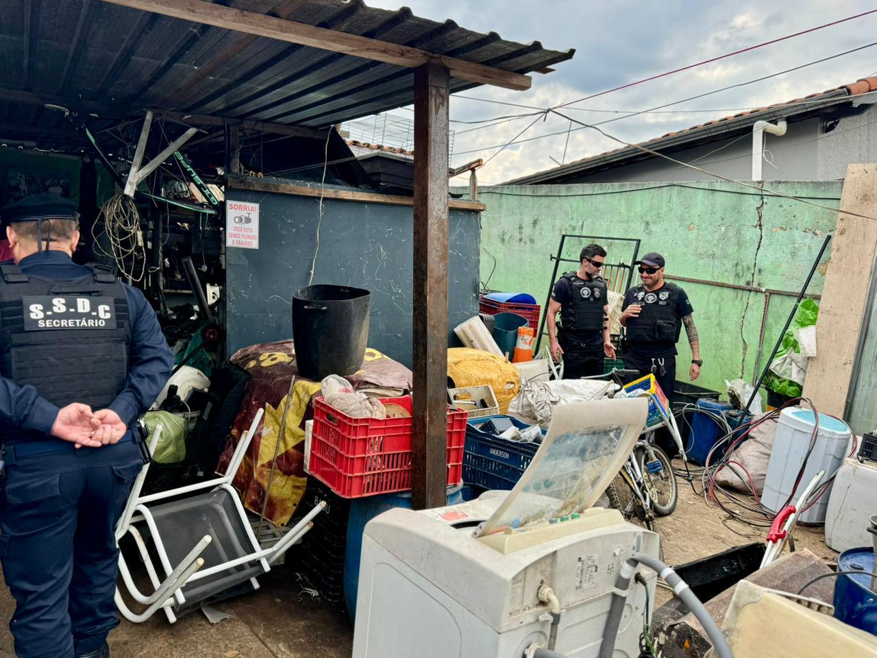 Operação Falcão Negro fiscaliza estabelecimentos de reciclagem e combate crimes de receptação em Bragança Paulista