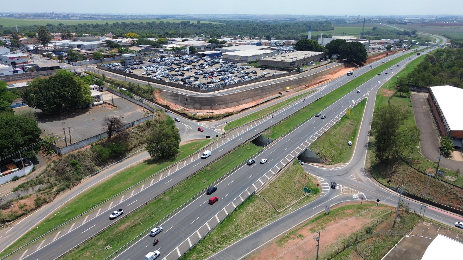 Rota das Bandeiras interdita tráfego no Trevo do Real Parque nesta quarta-feira