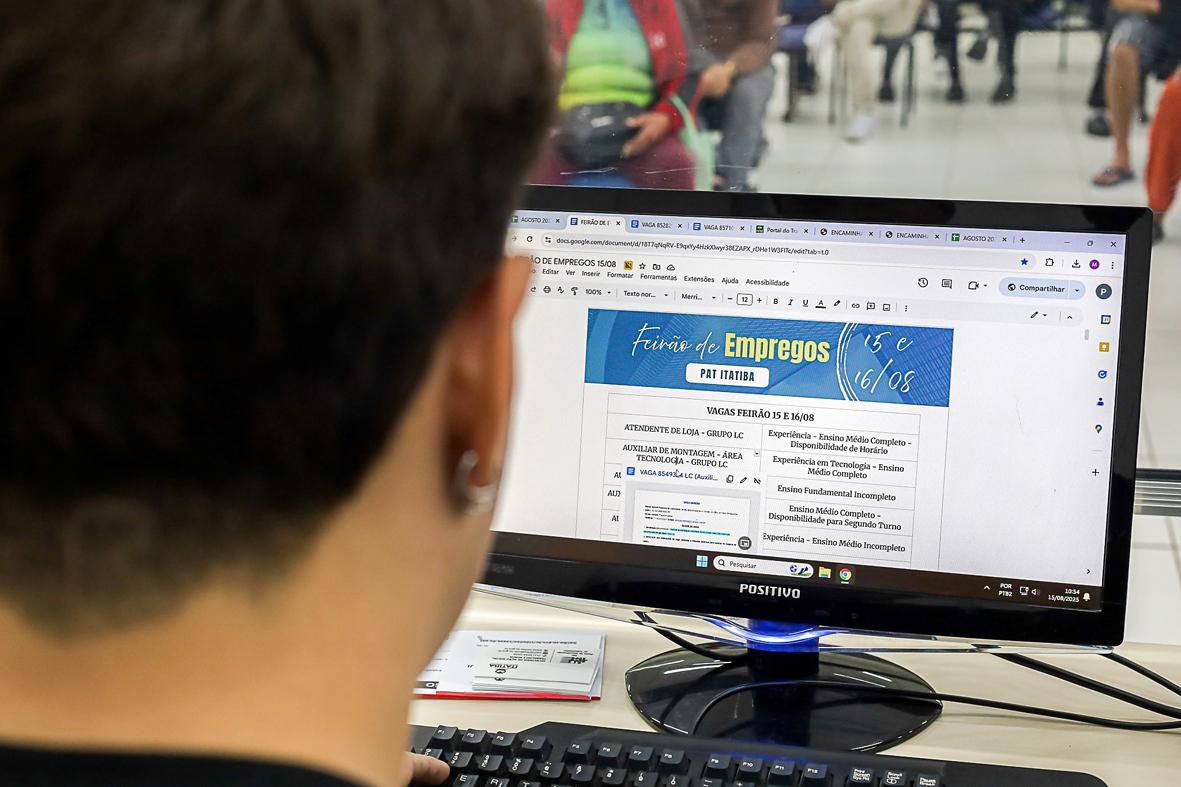 Sábado é a última oportunidade para buscar emprego no 2º Feirão do PAT em Itatiba