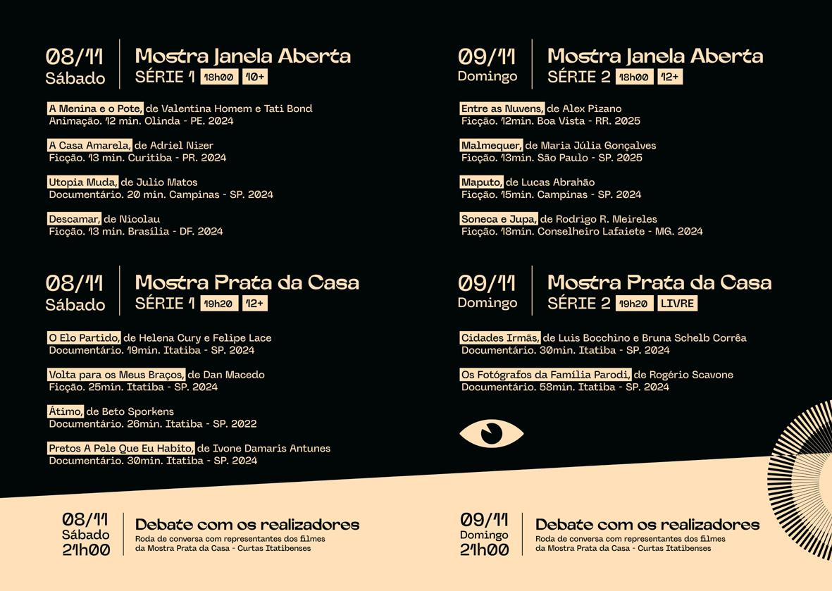 1º Festival de Cinema de Itatiba celebra a produção audiovisual local e nacional neste fim de semana 1º Festival de Cinema de Itatiba celebra a produção audiovisual local e nacional neste fim de semana