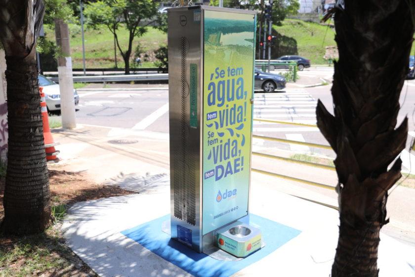 DAE e Prefeitura de Jundiaí iniciam instalação de bebedouros públicos de hidratação
