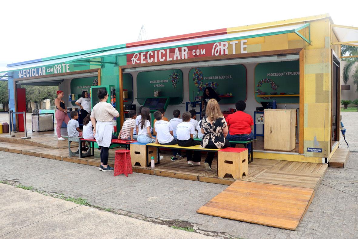 Morungaba recebe contêiner do projeto “Reciclar com Arte” até 16 de novembro