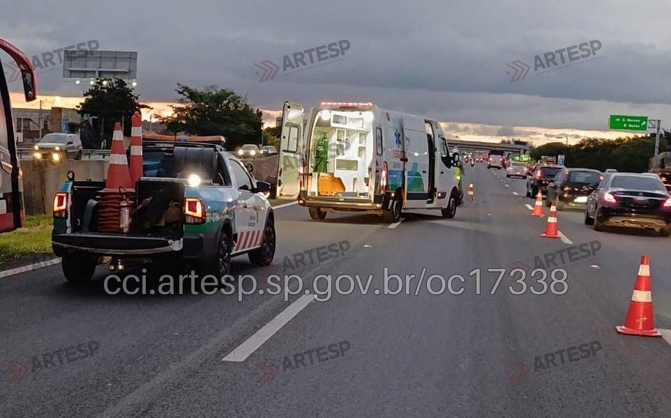 Mulher morre após acidente na Rodovia Dom Pedro I em Campinas