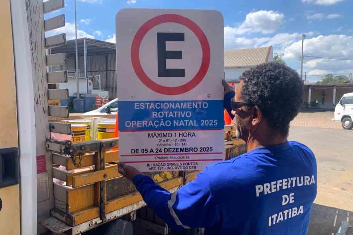 Operação Natal: Itatiba implanta estacionamento rotativo gratuito em 12 pontos da região central