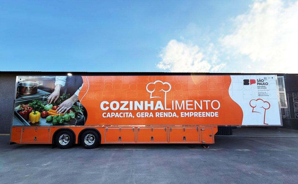 SP lança Carreta do Cozinhalimento com investimento de R$ 3,3 milhões para capacitar 5 mil pessoas
