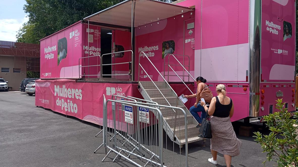 Carreta da Mamografia atende mais de 500 mulheres em Morungaba