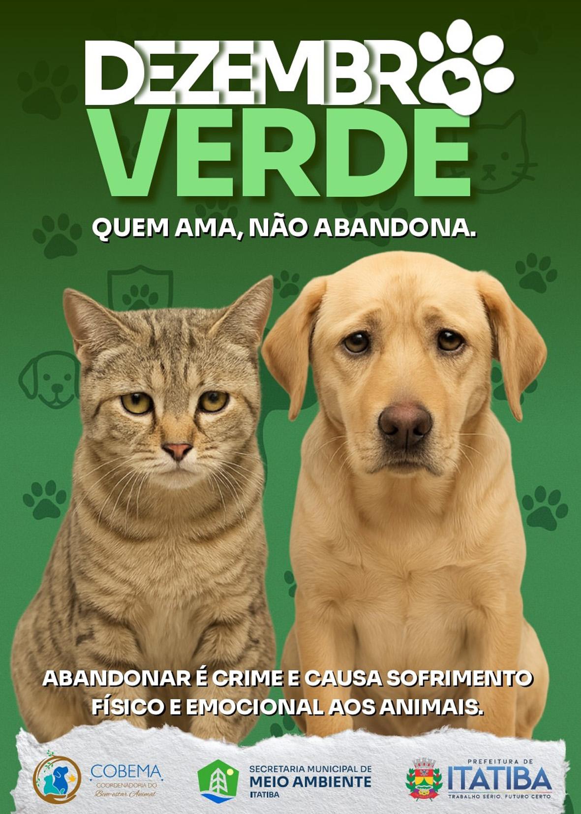 Cobema integra campanha Dezembro Verde contra o abandono de animais