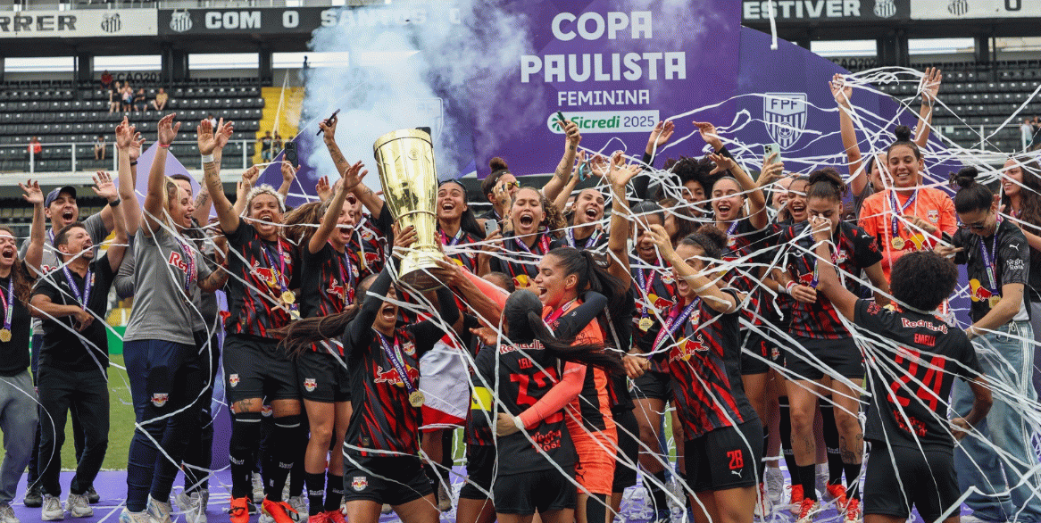Feminino: Red Bull Bragantino supera o Santos na Vila Belmiro e é campeão