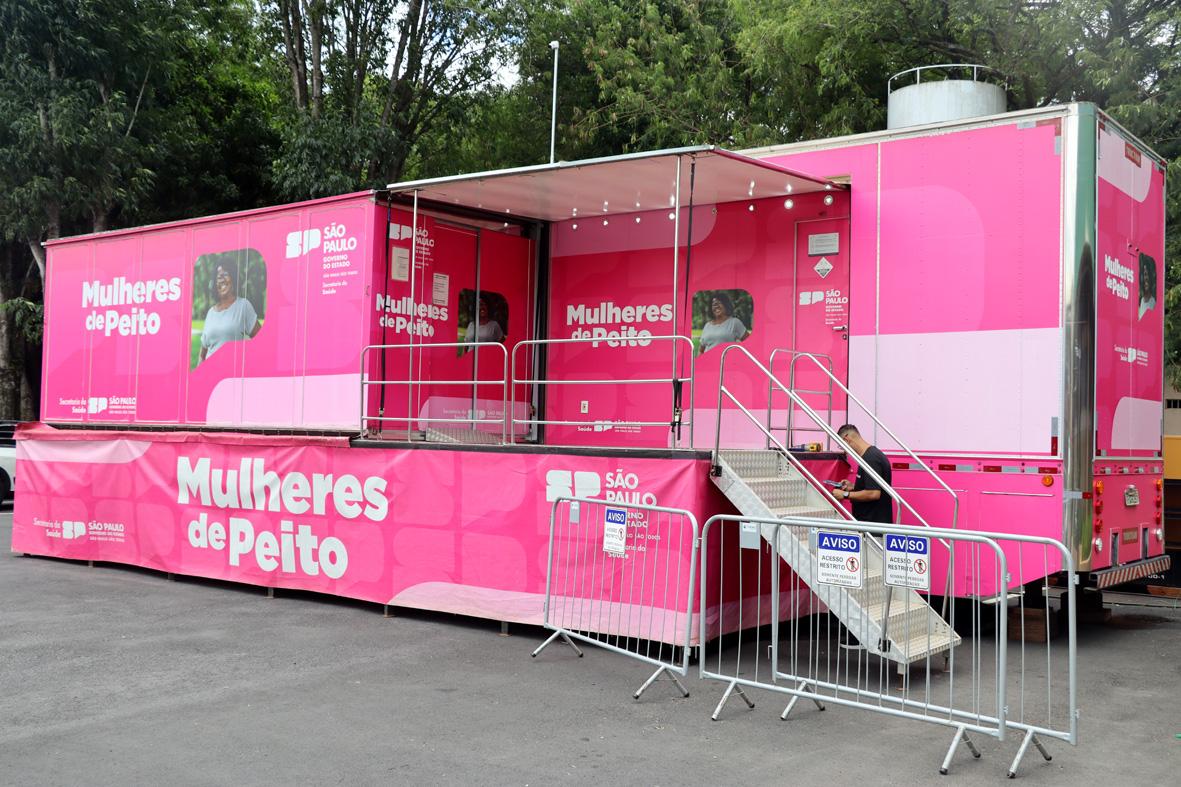 Morungaba recebe a Carreta da Mamografia do Programa “Mulheres de Peito”