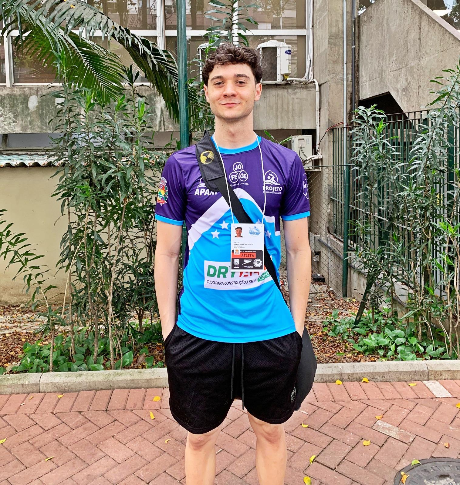 Samuel Bortoletto representa a Apan Itatibense nas competições finais da FAP