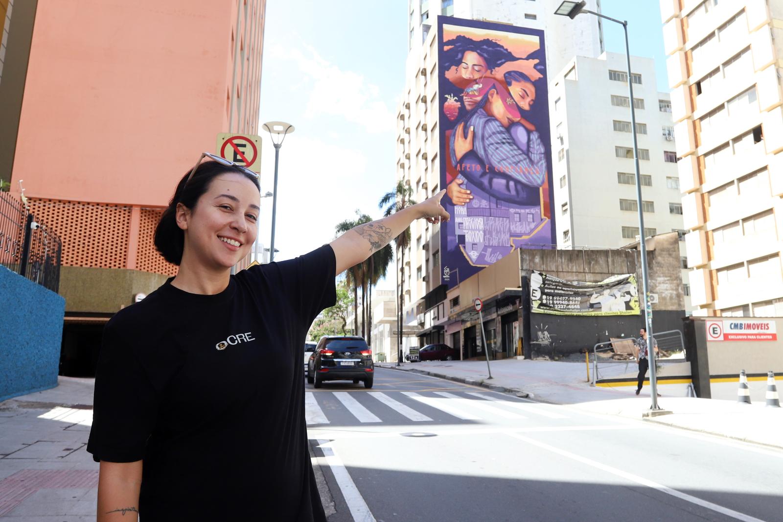 Arte nas paredes dos prédios dá novo significado ao concreto e humaniza o centro de Campinas