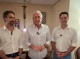 Caiado anuncia filiação ao PSD ao lado de Ratinho Júnior e Eduardo Leite