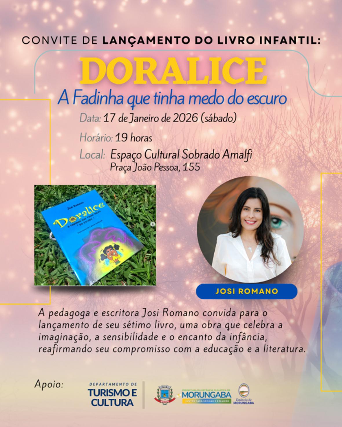 Livro infantil aborda superação do medo e será lançado neste sábado em Morungaba