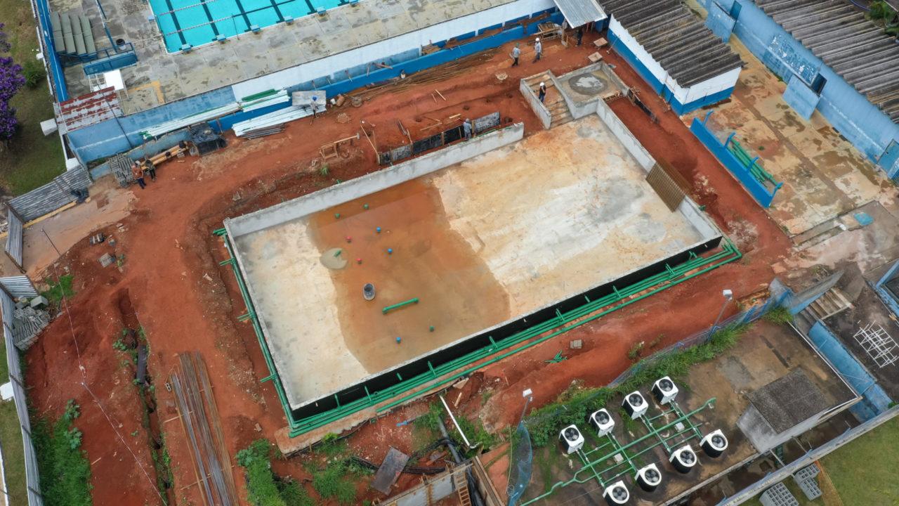 Obras da piscina semiolímpica do Bolão avançam e reforçam inclusão pelo esporte
