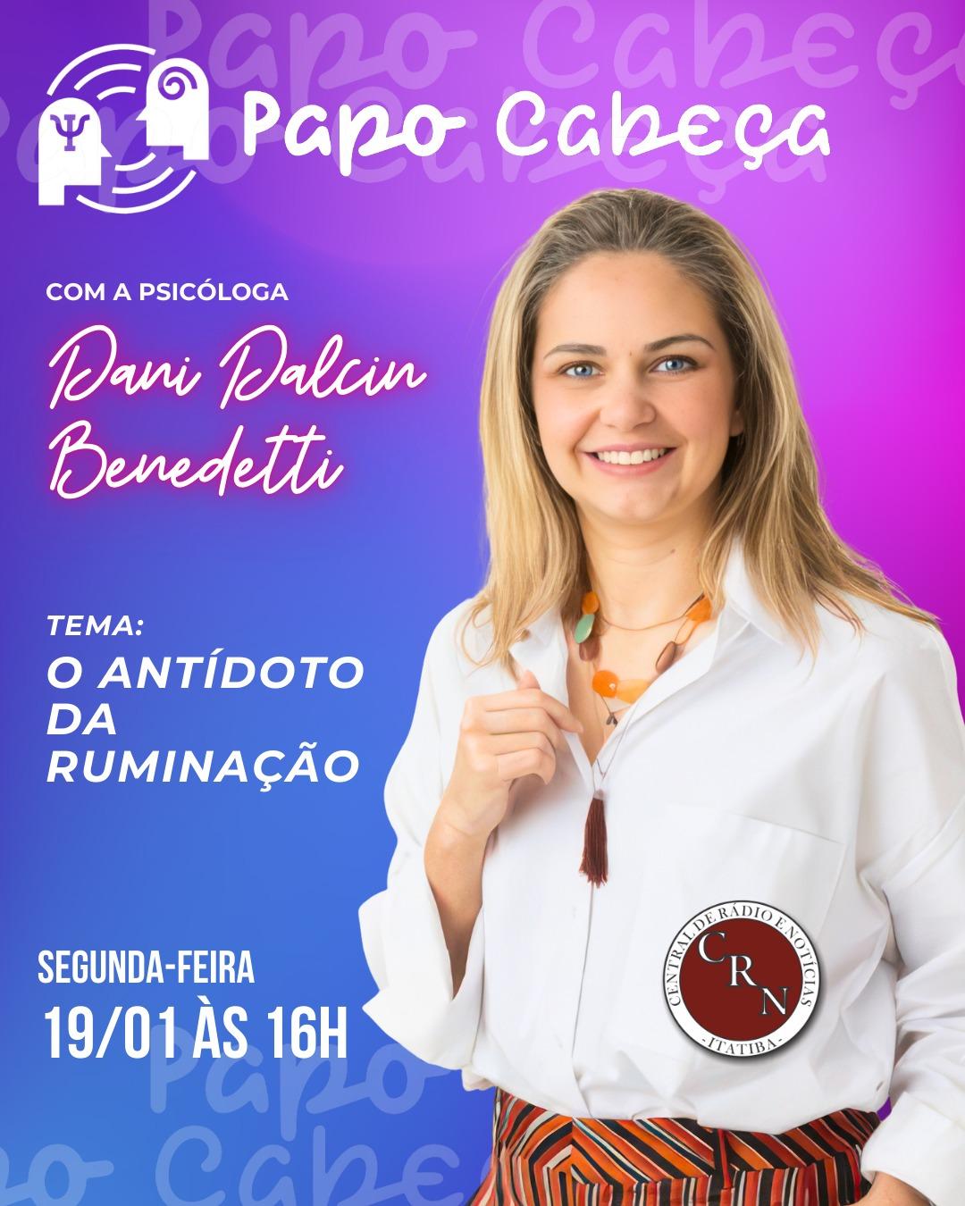 Papo Cabeça de hoje na Rádio CRN: O Antídoto da Ruminação