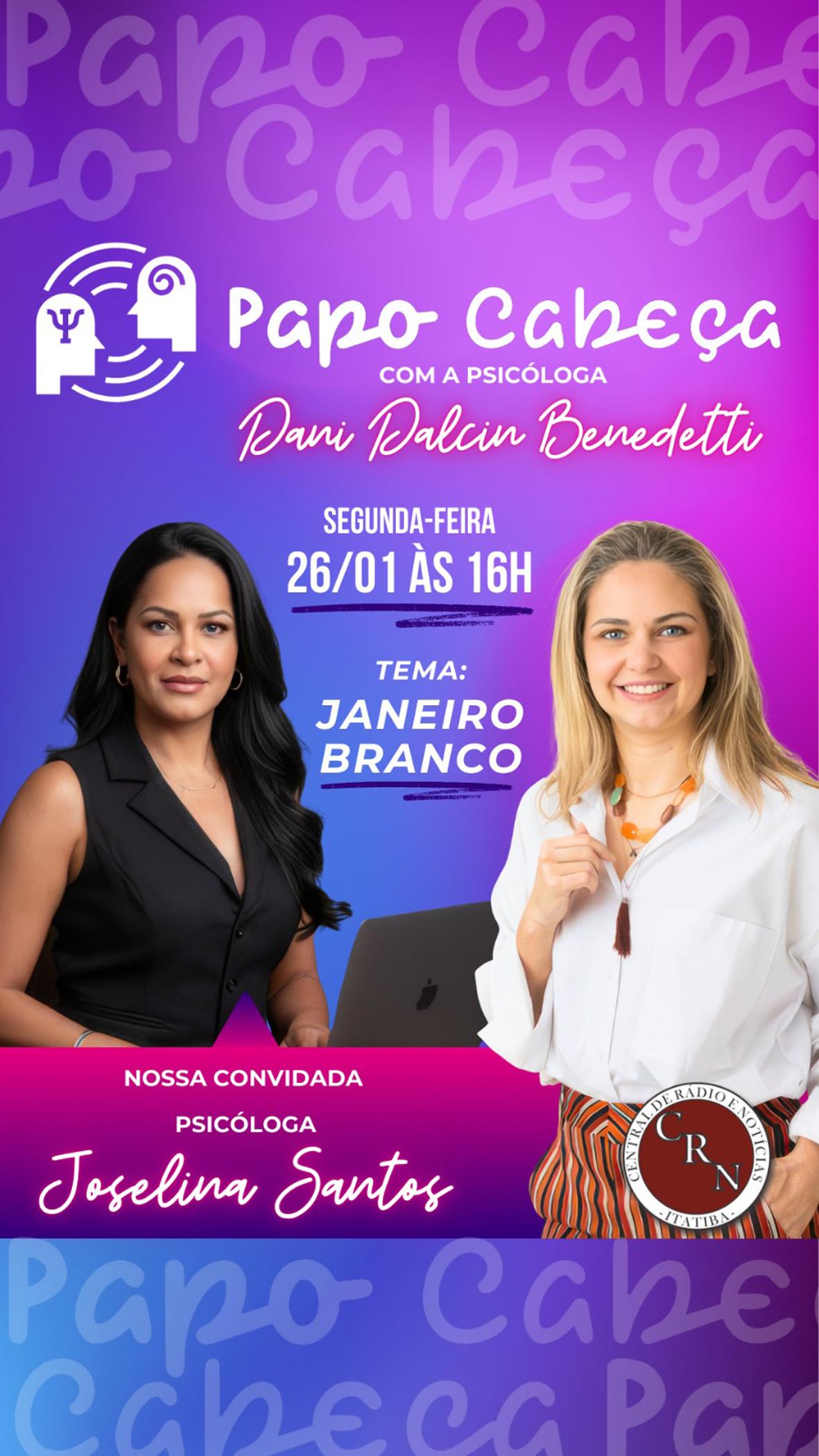 Papo Cabeça entra no Janeiro Branco com debate direto sobre saúde mental