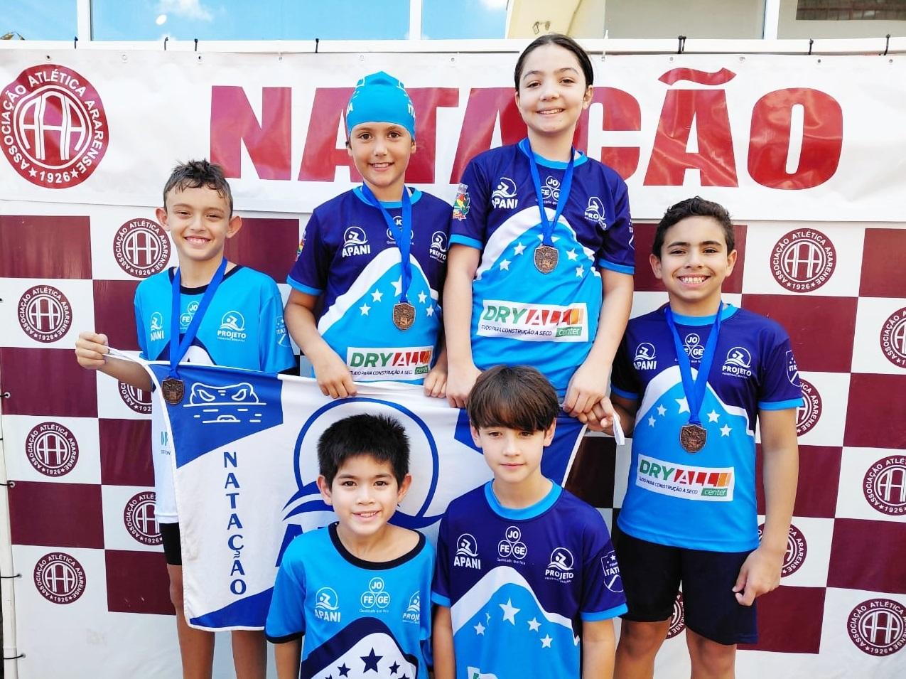 Apan Itatibense presente na abertura do Circuito Pré-Mirim e Mirim de Natação