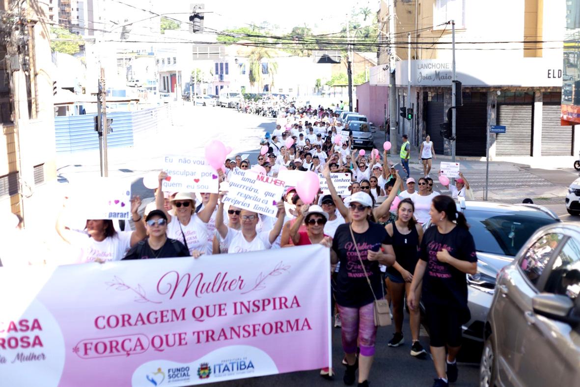 Caminhada abre semana especial de ações pelo Dia da Mulher em Itatiba