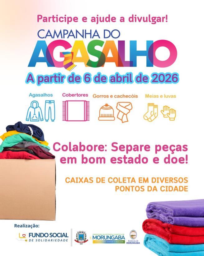 Campanha do Agasalho 2026 em Morungaba mobiliza população para doações