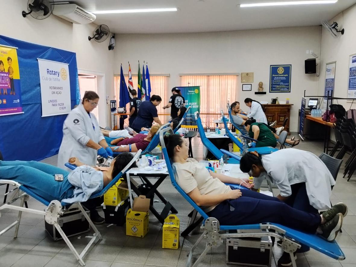 Doação de sangue: Mesmo com mudança do local de coleta, arrecadação de bolsas foi excelente