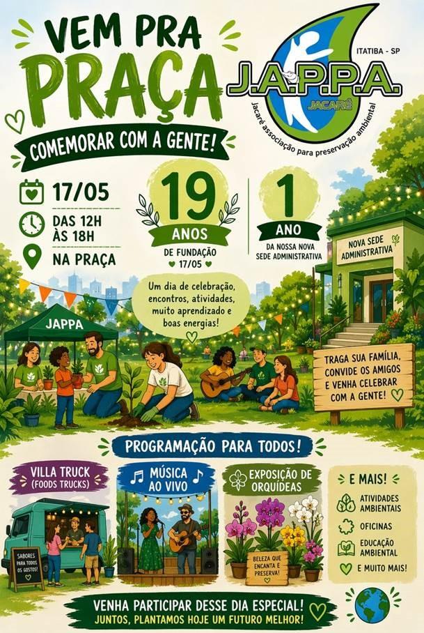 JAPPA celebra 19 anos com evento aberto ao público em Itatiba